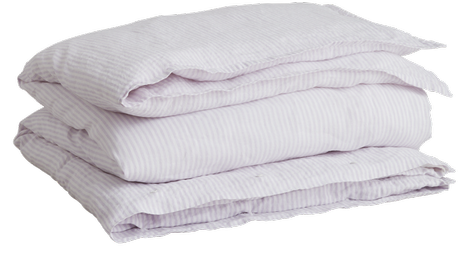 GANT Sengesett 100% Lin, Stripet lilla-hvit (589-851028602-524, 851028603-524)