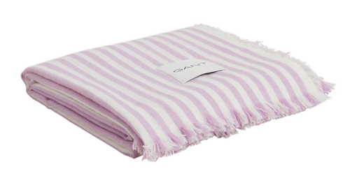 GANT Stripete Pledd Ull-lin 130x180cm Soothing-Lilac  (589-853101102-525)