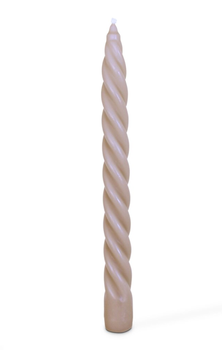 Magnor Glassverk Kronelys Spiral Beige H23cm (1stk) (655-063166)
