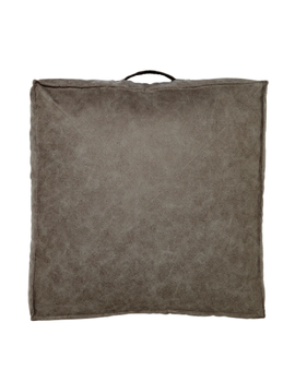 Svanefors  Sittepute Lycke Mørkebrun 50x50cm Gulvpute Imitert-skinn (718-1284-49-162)