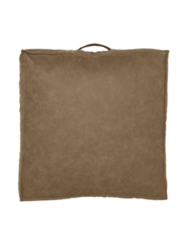 Svanefors  Sittepute Lycke Lysebrun 50x50 Gulvpute Imitert-skinn (718-1284-49-366)