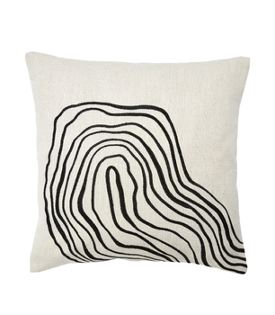 Svanefors  Putetrekk Curve Svart-Hvit 45x45cm (718-1462-47-191)