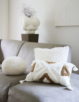 Svanefors  Putetrekk Bente Brun-Hvit 30x50cm (718-1304-47-066)