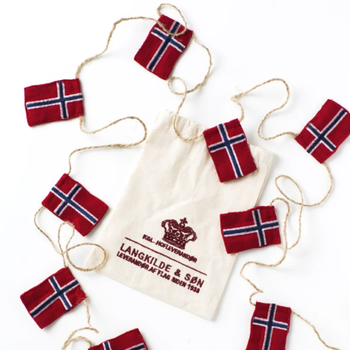 Langkilde & Søn Flaggranke med 10 Norske Flagg 2m
