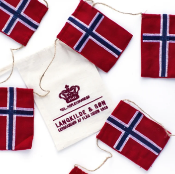 Langkilde & Søn Flaggranke med 10 Norske Flagg 3,2m