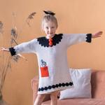 Mummi Strikkepakke Barn Lille My Kjole  (489-780145, 780153, 780146, 780147)