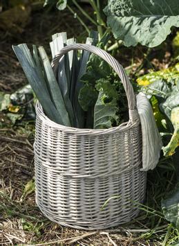 Ib Laursen Kurv med hank Rund H44