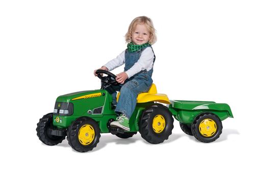 Rolly Toys John Deere rollyKid traktor+tilhenger