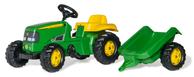 Rolly Toys John Deere rollyKid traktor+tilhenger (331-012190)