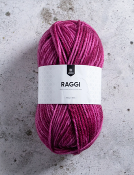 Järbo GARN Raggi Plum Melange 15204,  100g (634-15204)