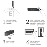 Voluspa Bil Diffuser Japanese Plomme-Rips inkl Refill (703-V74012)