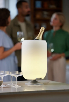 Kooduu Atmos Vinkjøler-lampe-høyttaler,  Jacob Jensen design, messing (711-KO10-0204LS026-00)