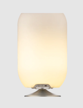 Kooduu Atmos Vinkjøler-lampe-høyttaler,  Jacob Jensen design, sølv (711-KO10-0204LS033-00)