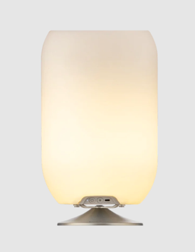 Kooduu Atmos Vinkjøler-lampe-høyttaler,  Jacob Jensen design, sølv (711-KO10-0204LS033-00)