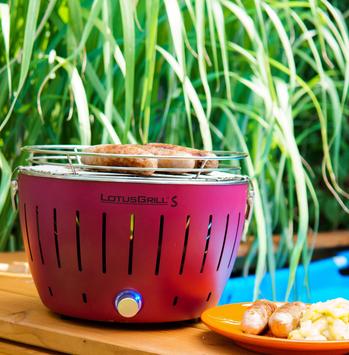 LotusGrill Mini Røykfri kullgrill Lilla Ø26cm G280 (722-50011-G-LI-280)