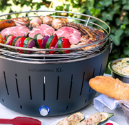 LotusGrill XL Røykfri kullgrill Grå Ø40,5cm G435 