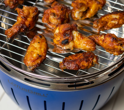 LotusGrill Mini Røykfri kullgrill Blå Ø26cm G280 (722-50011-G-TB-280)