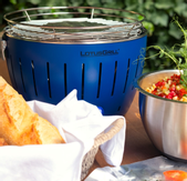 LotusGrill Mini Røykfri kullgrill Blå Ø26cm G280 (722-50011-G-TB-280)