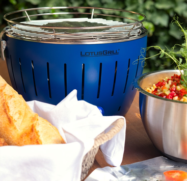 LotusGrill Mini Røykfri kullgrill Blå Ø26cm G280 (722-50011-G-TB-280)