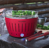 LotusGrill Classic Røykfri kullgrill Rød Ø32cm G340  (722-50011-G-RO-34P)