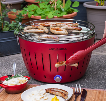 LotusGrill Classic Røykfri kullgrill Rød Ø32cm G340 