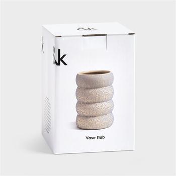 &Klevering Flab Vase Blå Ø10xH14 (712-3540-02)