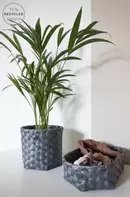 Handed By Kurv Dark-Grey Rund Ø19xH16