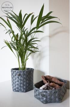 Handed By Kurv Dark-Grey Rund Ø19xH16