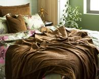 Turiform Ella Sengeteppe 140x220 bomullskordfløyel-cognac (479-112023)