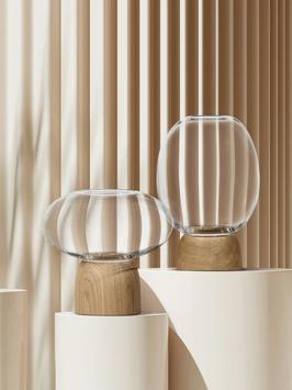 ChiCura Morchella Vase Eik-Klar Ø18xH27 (537-CB-1010/OC)