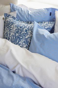 GANT Stripet Sengesett Bomull Waterfall-Blue (589-851028902-406, 851028903-406)