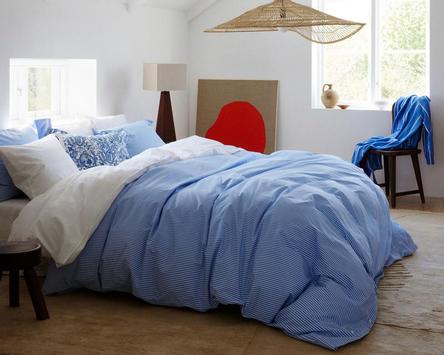 GANT Stripet Sengesett Bomull Waterfall-Blue (589-851028902-406, 851028903-406)