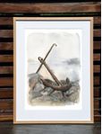 Nordic Wild Kunsttrykk Anker 30x40cm Akvarellpapir (672-272015)