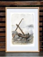 Nordic Wild Kunsttrykk Anker 30x40cm Akvarellpapir