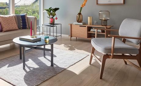 Hübsch Bordlampe Glass Smoked (507-991206)