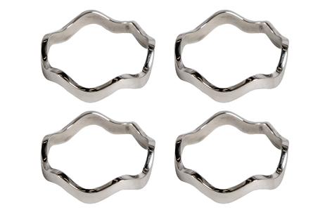 By On Serviettring Anna Sølv 4stk 