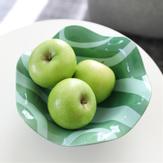 Klevering Skål Striper Grønn H9 (712-1473-02)