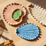 &Klevering Shellegance Serveringsfat Blå 26x20 (712-2828-03)