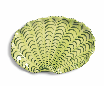 &Klevering Shellegance Serveringsfat Grønn 16x11