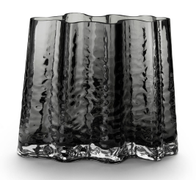 COOEE Gry Vase Wide 19cm Smoke