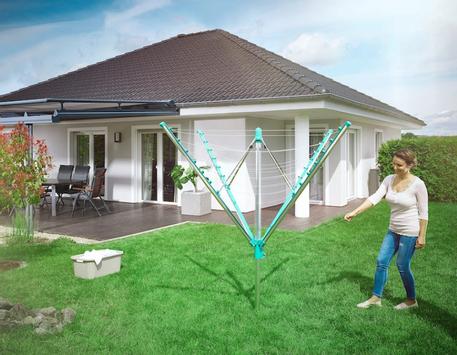 Leifheit Tørkestativ Linomatic-400 Easy Utendørs Sammenleggbart (379-13359)