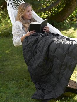 Norsk Dun Out&About Dunpledd Sort 130x170cm (479-116716)