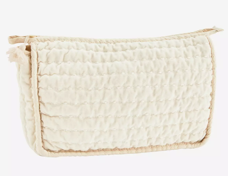 Madam Stoltz Quiltet Toalettveske Ecru 30xH20