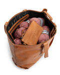Muud Laura Shopper Skinn Whisky (569-QB-4395)