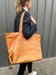 Muud Laura Shopper Skinn Whisky (569-QB-4395)