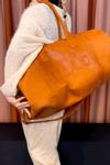 Muud Drew Weekendbag-XL Skinn Whisky (569-QB-4427R1)