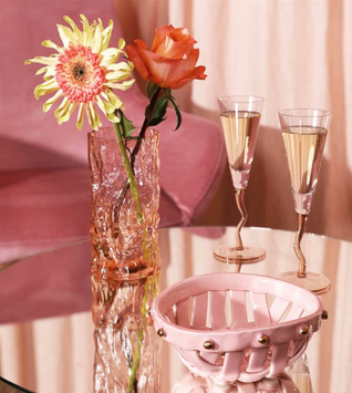 &Klevering Trunk Vase Rosa Ø9,5xH18,5