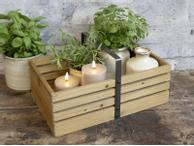 Chic Antique Trekasse med håndtak 40x25 (529-41062100)