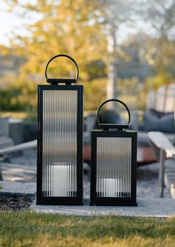 Halvor Bakke Lanterne Riller Rustfri Svart H56 (415-H57531)