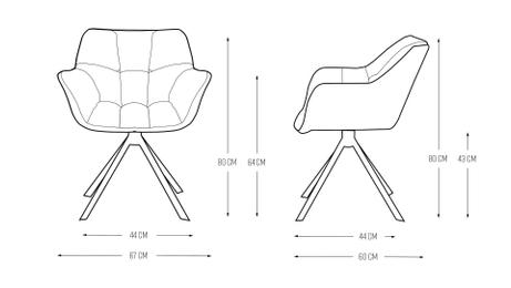 Riviera Maison Svingstol Carnaby-Dac Hvit-Boucle (443-8907001)